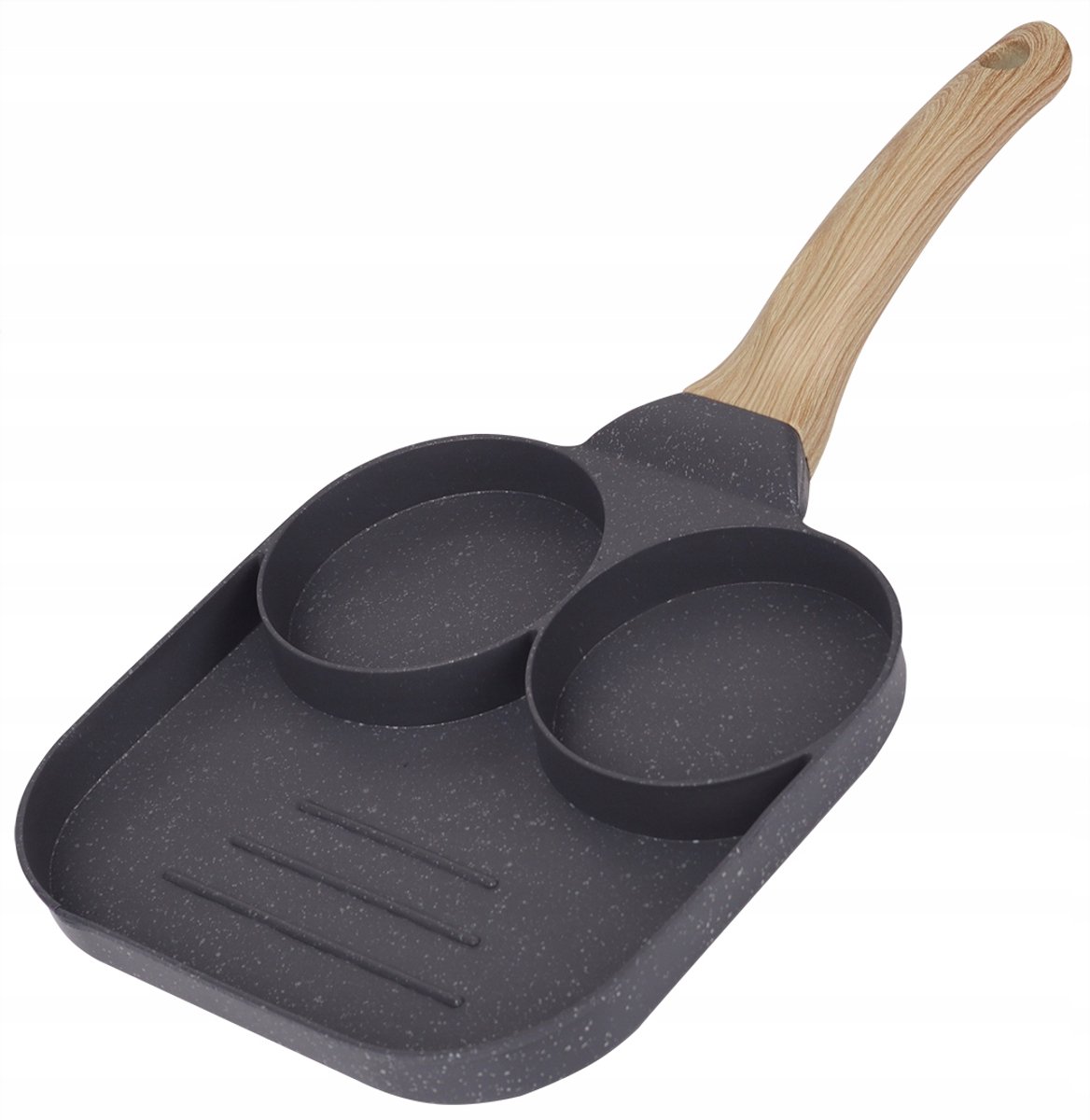 Multifunctionele Koekenpan voor Pannenkoeken, Eieren & Bacon