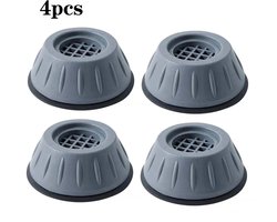 4 Stuks Anti-Trillingen Voeten Pads | Rubberen Trillingsdempers | Antislip & Geluiddempend | Universeel voor Wasmachine, Koelkast & Meubels