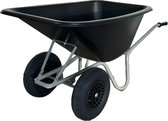 Vabor Fort -Kruiwagen- 170 L - 2 wielen - 2 Ply Luchtbanden- Tubeless - HDPE kuip