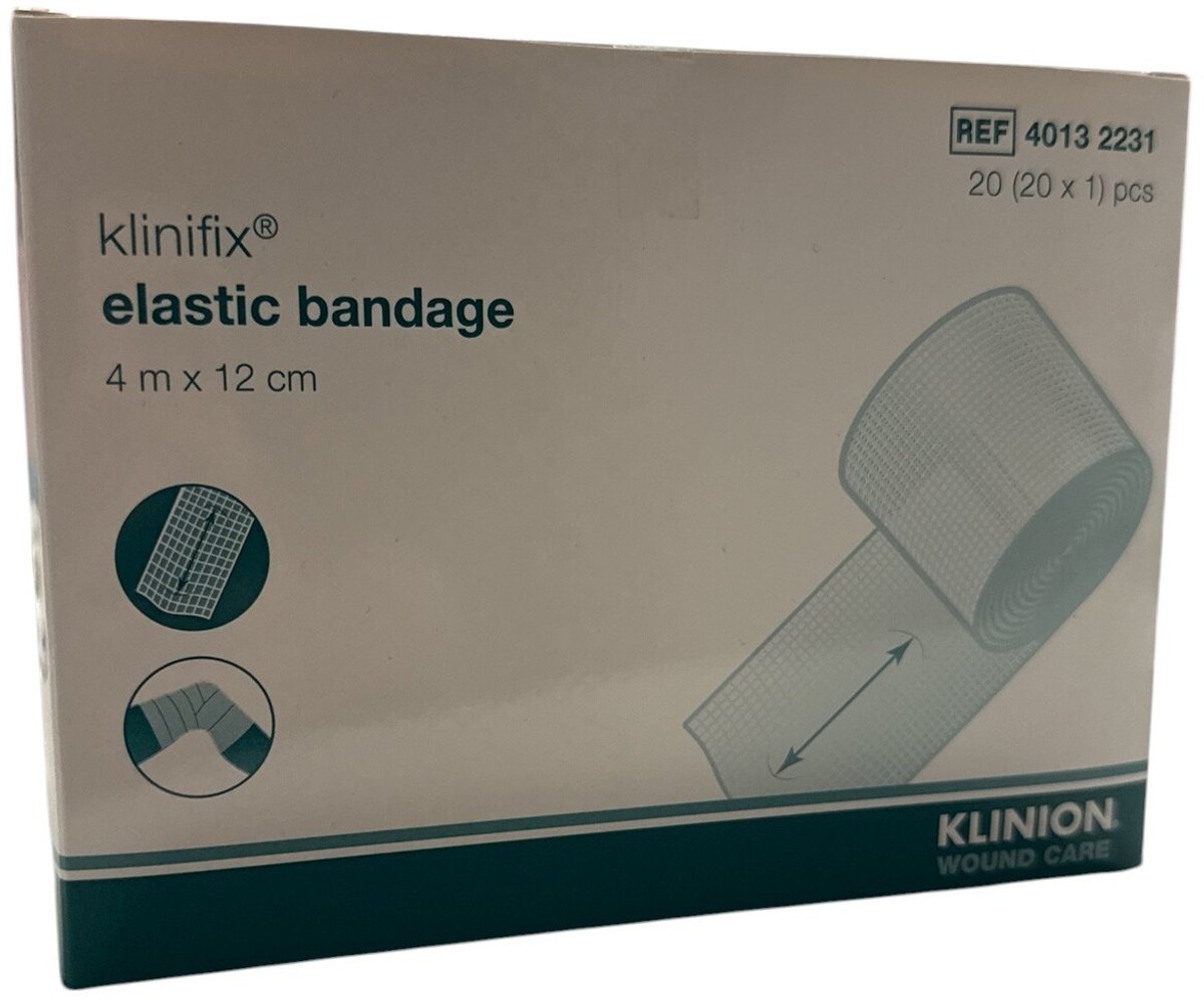 Klinifix elastisch fixatiewindsel 4m x 10cm Klinion - 20 STUKS