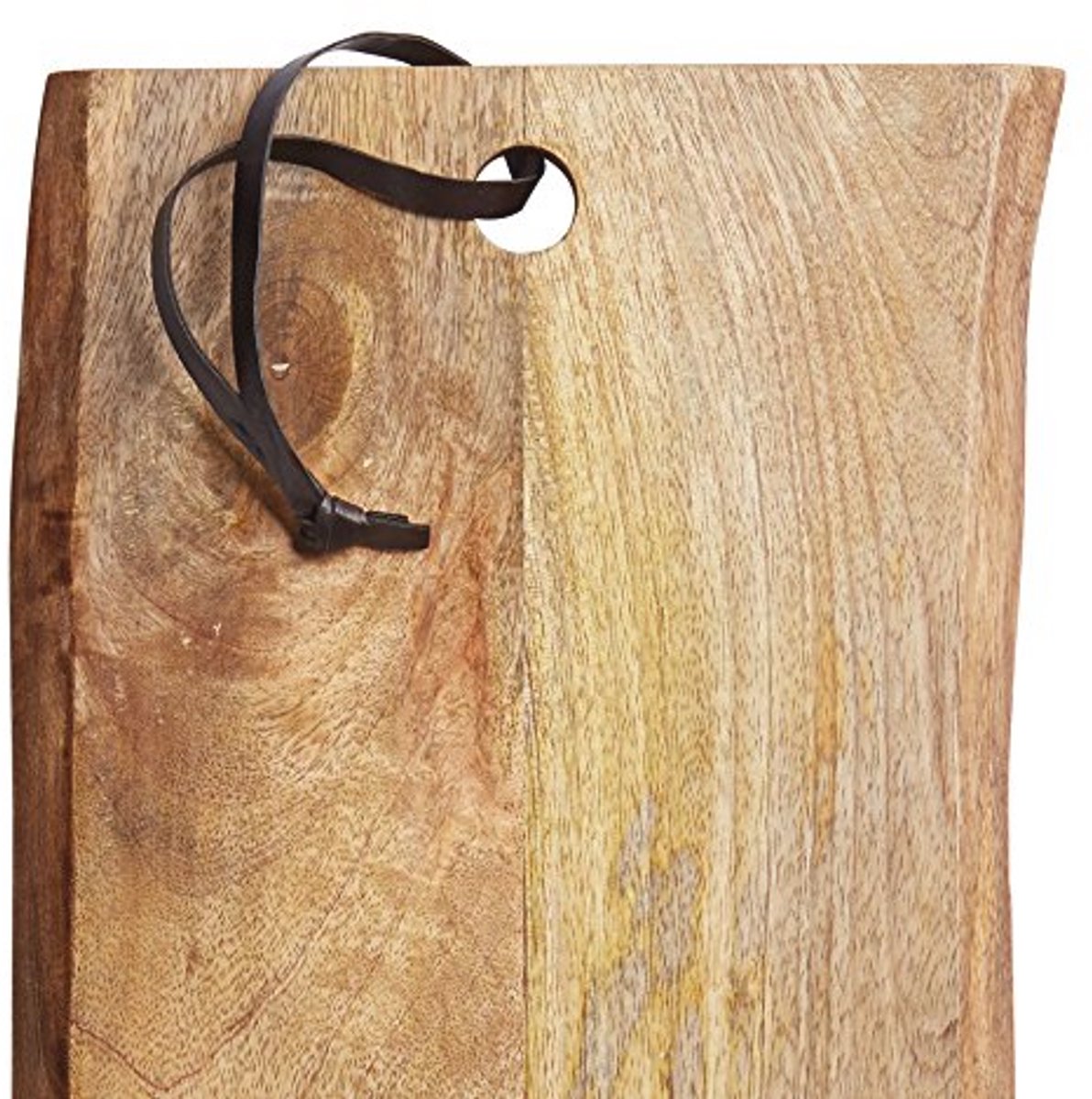 Grote Rustieke Houthak/Serveerplank van Mango 23 x 50 cm - Bruin