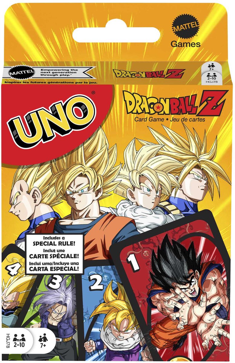 UNO Dragonball Z - Kaartspel – Kinderen – Volwassenen – Cadeau – Engels
