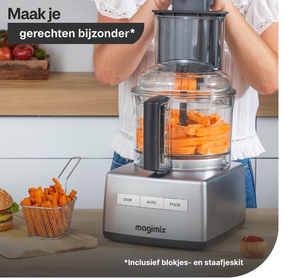 Magimix - CS 5200 XL - Foodprocessor - Citruspers - Blokjes & staafjes kit - Zwart van Magimix — afbeelding 3