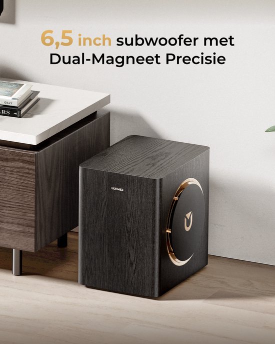 ULTIMEA Skywave X40 5.1.2 Dolby Atmos Soundbar met Draadloze Subwoofer en 2 Achterspeakers - Soundbar voor TV - Zwart van Ultimea — afbeelding 4