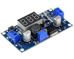 OTRONIC® LM2596S Instelbare Step-Down 4-40V -> 1.25-37V met onboard Voltmeter Display