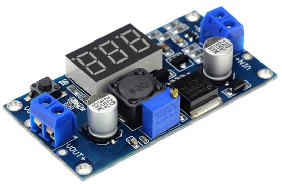 OTRONIC® LM2596S Instelbare Step-Down 4-40V -> 1.25-37V met onboard Voltmeter Display