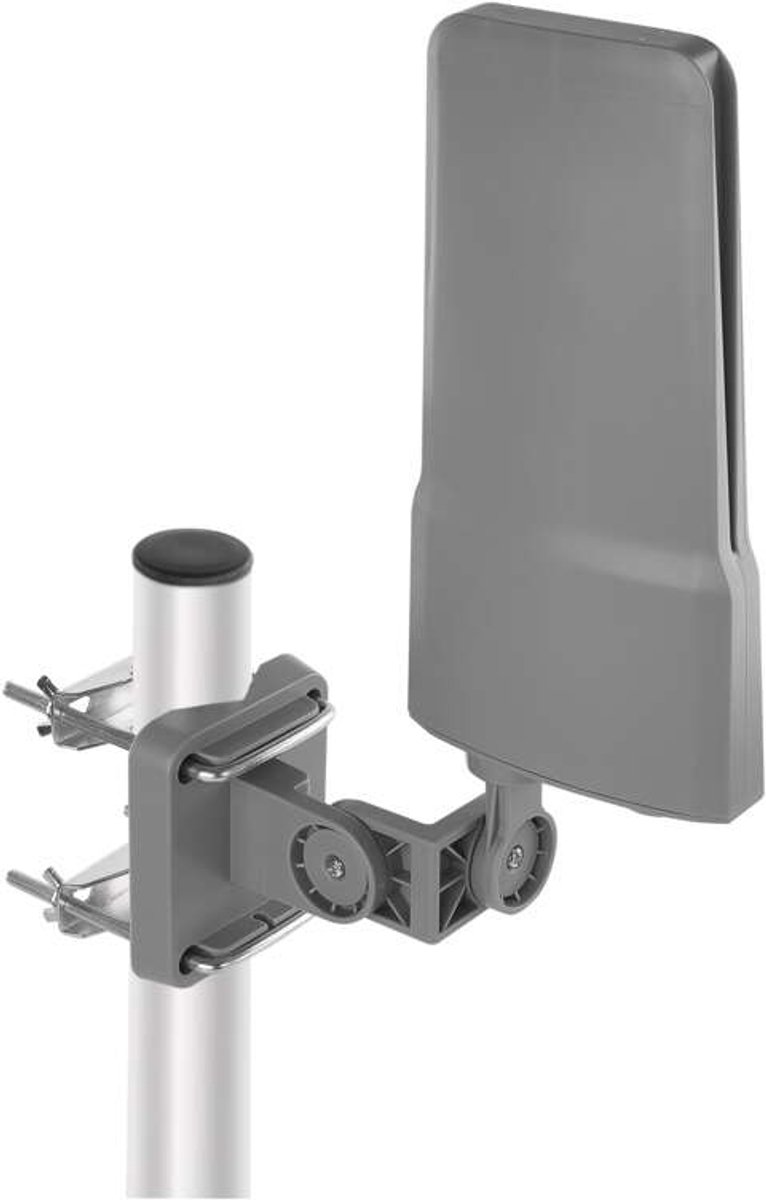 Emos J0804, Binnen, Buiten, Grijs, 8,5 m, 174 - 698 MHz, Dubbele polarisatie, DVB-T, DVB-T2