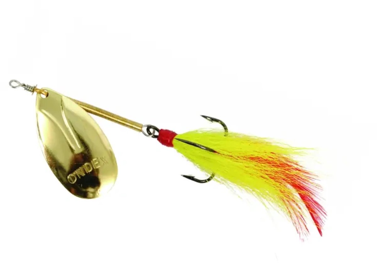 Ondex Buck Spinner maat 5 – 7,0 gram met enkel blad Gold