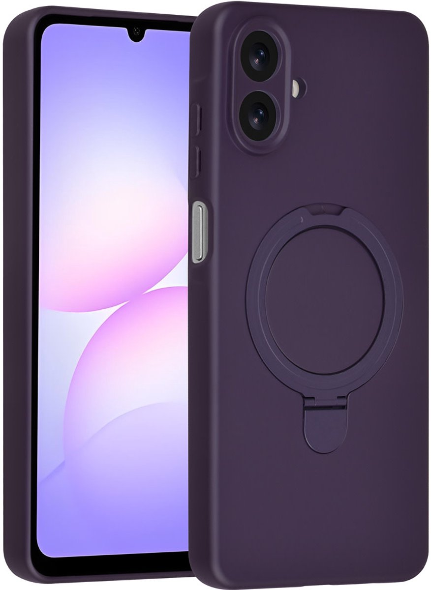 TUNIQ Back cover - Galaxy A07 - Grape Paars - Met magnetische ringstand - Slank ontwerp