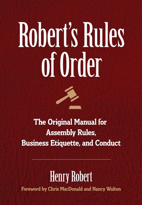 Robert's Rules of Order - cover