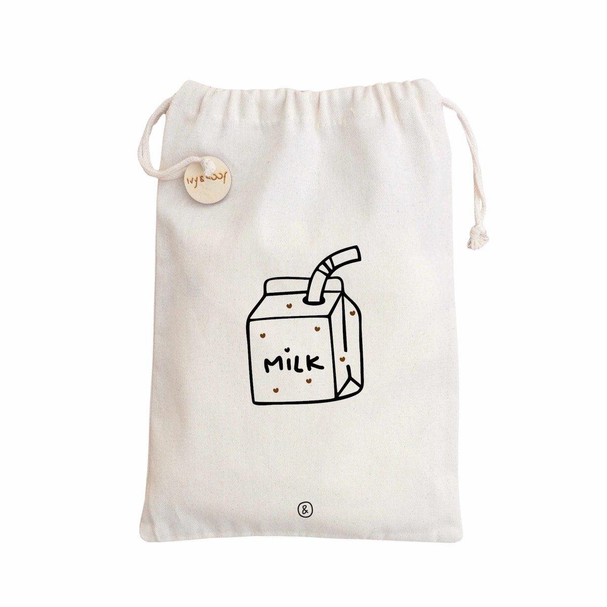 Opbergzakje babyvoeding MILK carton | Bewaarzakje Flesvoeding | Luiertas Organizer | Ivy and Soof