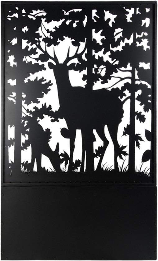 Jardinière avec treillis à motif cerf