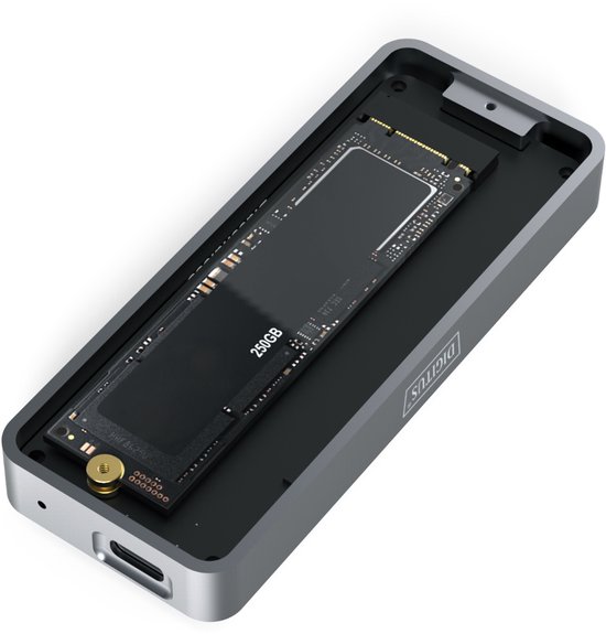 Digitus DA-71157 M.2 SSD-behuizing USB-C 3.2 Gen 2x2 20 GBit/s M.2 PCIe NVMe 2230, 2242, 2260, 2280 DA-71157 van Digitus — afbeelding 3