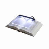 Pineeseatile 2 Stks Platte Boek Licht, 6.7x5.7 inch Clear LED Boek