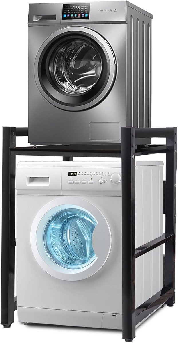 Verstelbare Wasmachinekast met 300 kg Draagvermogen voor Badkamer en Keuken