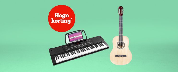 Hoge korting* op muziek