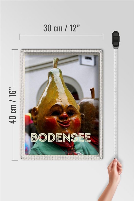 Blechschild Reise 30x40cm Bodensee Deutschland Gemälde