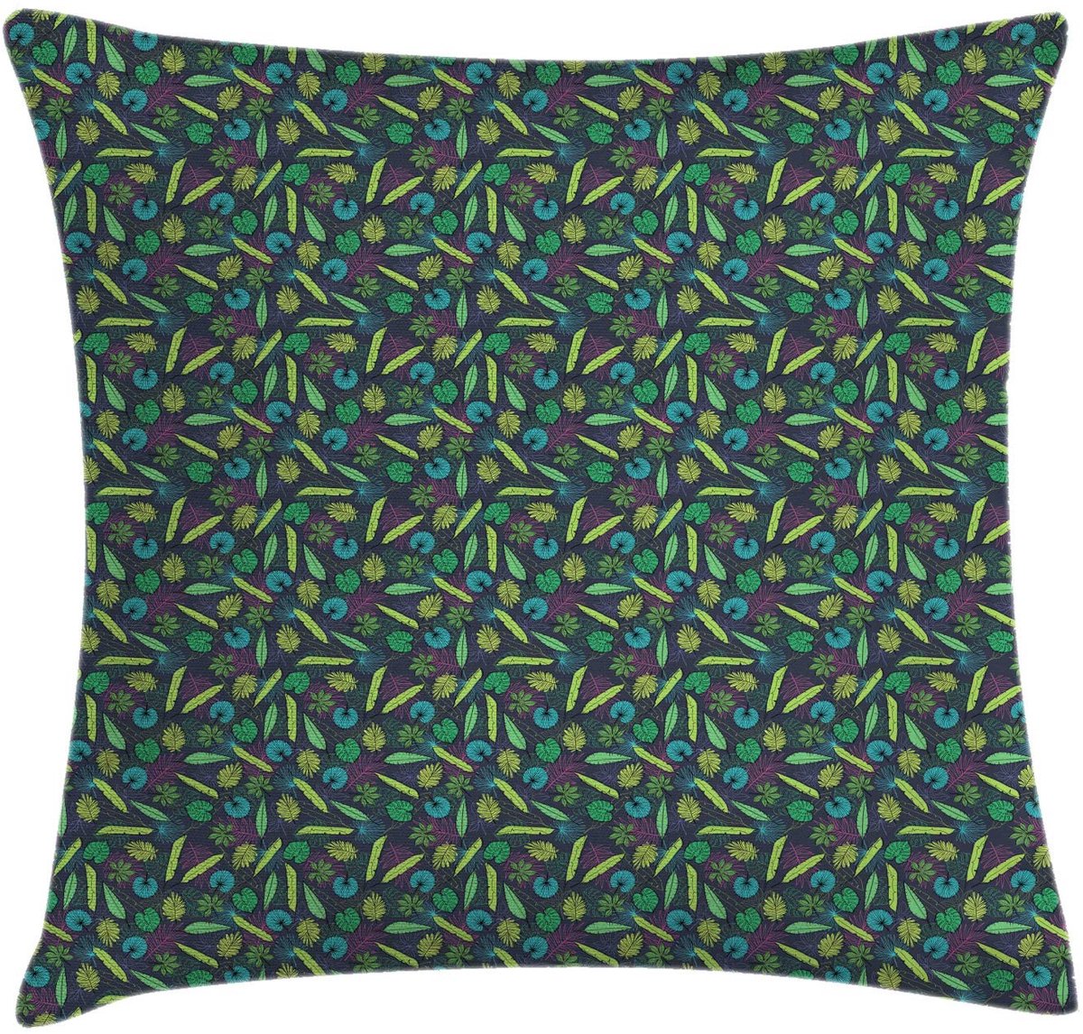 ABAKUHAUS Botanische Kussenhoes – Tropische Bladeren – 40×40 cm – Seafoam Groen Seafoam Grün