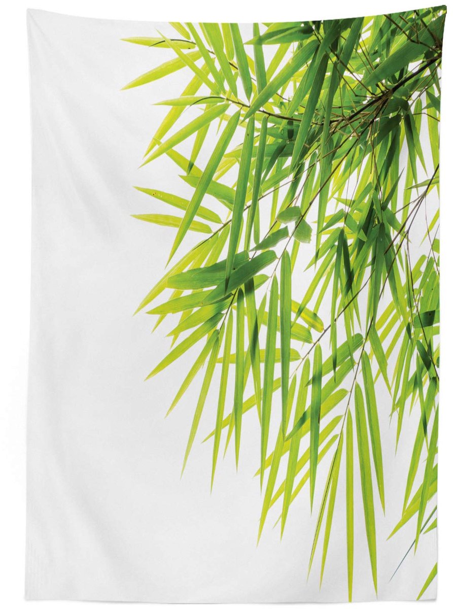 ABAKUHAUS Groen-Wit Tafelkleed – 140x170 cm – Satijnmix, Machinewasbaar