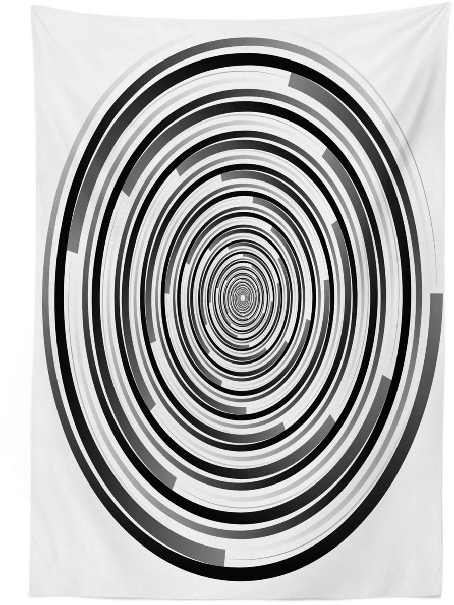 ABAKUHAUS Tafelkleed – 140x240 cm – satijnmix, machinewasbaar, zwart/grijs