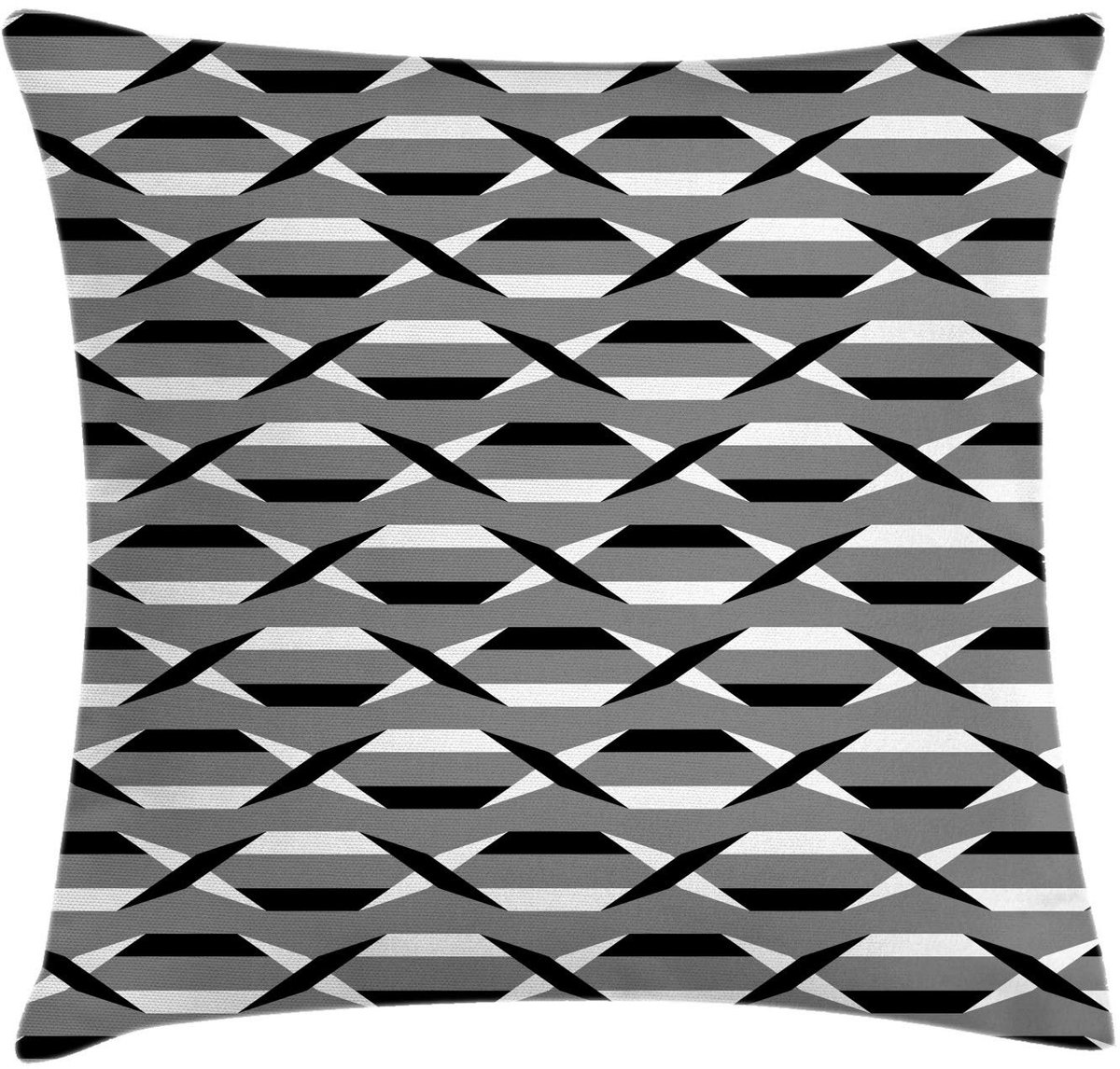 ABAKUHAUS kussenhoes 40x40 cm – dubbelzijdig bedrukt – lichtgrijs/koksgrijs Schwachgrau
