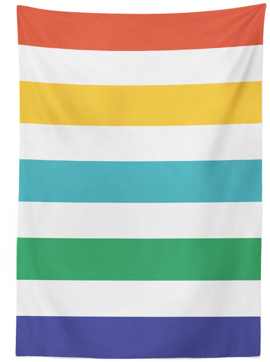 ABAKUHAUS Gestreept Tafelkleed – 140x170 cm – Satijnmengsel – Multi 43