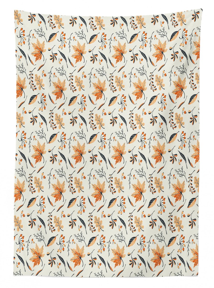 ABAKUHAUS Herbst Tafelkleed – 140x170 cm – Ivory Multicolor – Satinmix
