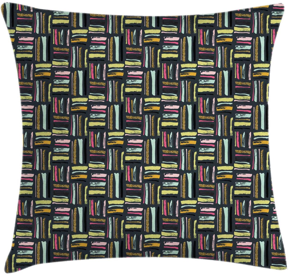 ABAKUHAUS Strepen-kussenhoes – decoratieve 45x45 cm, meerkleurig Mehrfarbig