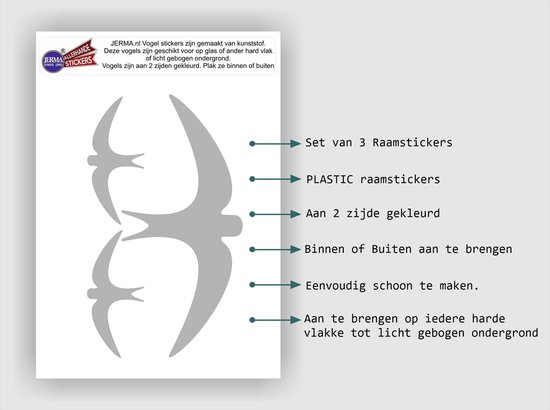 Lot de 12 autocollants de fenêtre en forme de colibri pour fenêtre de sécurité sur les