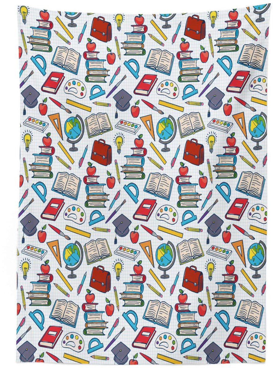 ABAKUHAUS Tafelkleed 140x170 cm – Satijn, Wasbaar, Multicolor