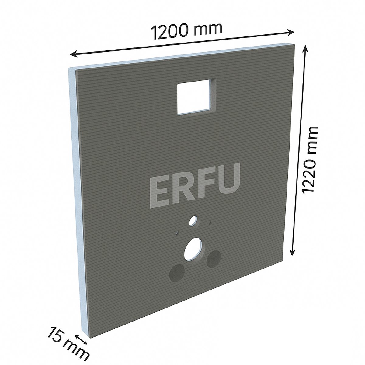 ERFU XPS WC Bouw/Isolatieplaat paneel voor inbouwreservoirs (1200mmX 1220mm)