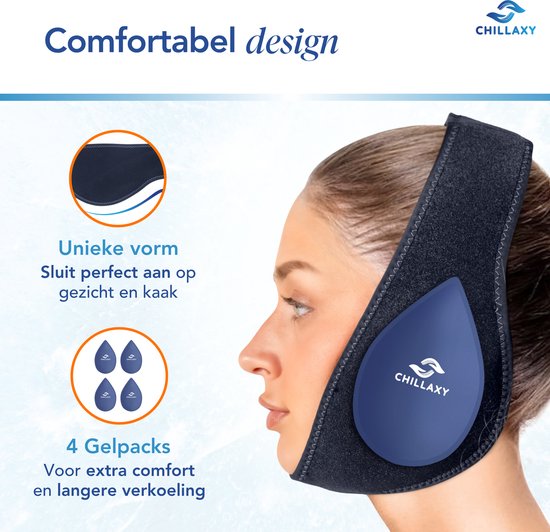 Chillaxy Coldpack Kaak – Icepack, Coolpack, IJspack – Koud Compress tegen Pijn & Zwelling – Gelpack Herbruikbaar