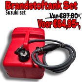 Réservoir de carburant 12L - Tuyau d'essence 10mm - Connecteur Suzuki/OMC - Bouchon de réservoir - Set