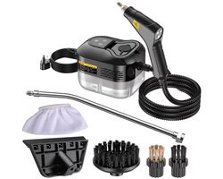 Stoomreiniger 100 °C - Stomer voor o.a. Keuken & Badkamer & BBQ & Ramen - Handstoomreiniger Schoonmaak - Stoomapparaat Reiniger - Handstomer - Steam Cleaner Stoom - Reinigingsmachine - Draagbare Vlekkenreiniger - Stoomapparaat Badkamer