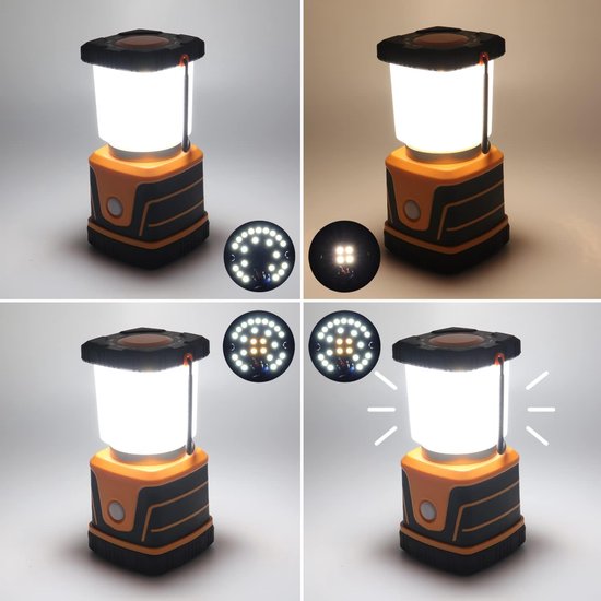 Noodlamp - Noodlamp bij Stroomuitval - Noodlamp voor Oorlog - Inclusief Batterijen - 1500 Lumen - Noodlamp voor Thuis - Kampeerlamp - Tentlamp van Merkloos — afbeelding 2