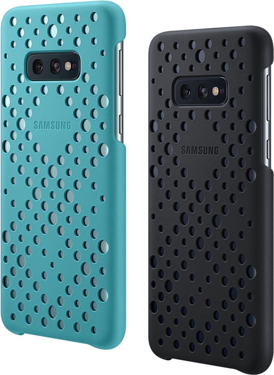 Samsung Pattern Hoesje - Samsung Galaxy S10e - Zwart/Groen
