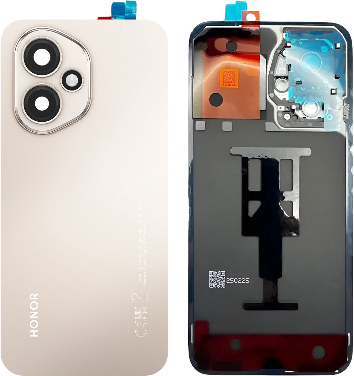 Honor, Originele batterijklep voor Honor 400 met geïntegreerde lijm, Goud