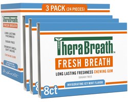 TheraBreath Gum – Icy Mint Breath Freshener – Kauwgom tegen Slechte Adem – 24 stuks