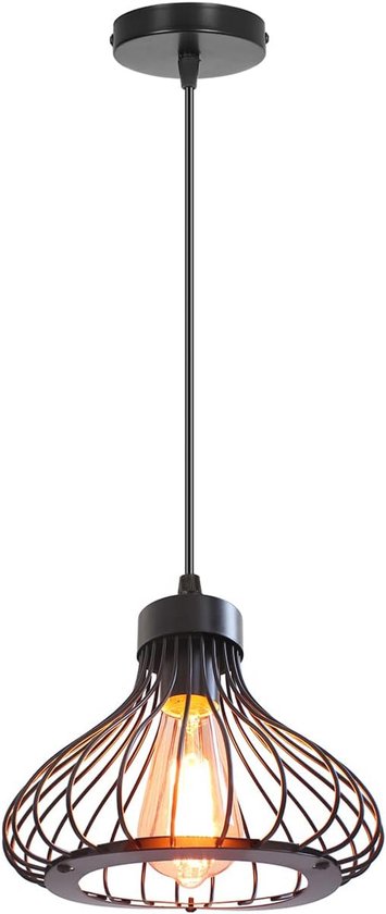 Industriële Hanglamp Met Kooivorm, Vintage Plafondlamp Voor Keuken Woonkamer Eetkamer En Bar