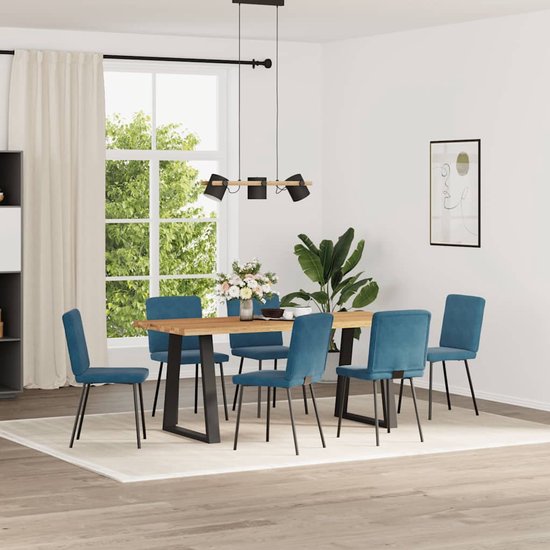 PAVIA - Set van 2 tuinstoelen - Blauw - IJzer | Leen Bakker