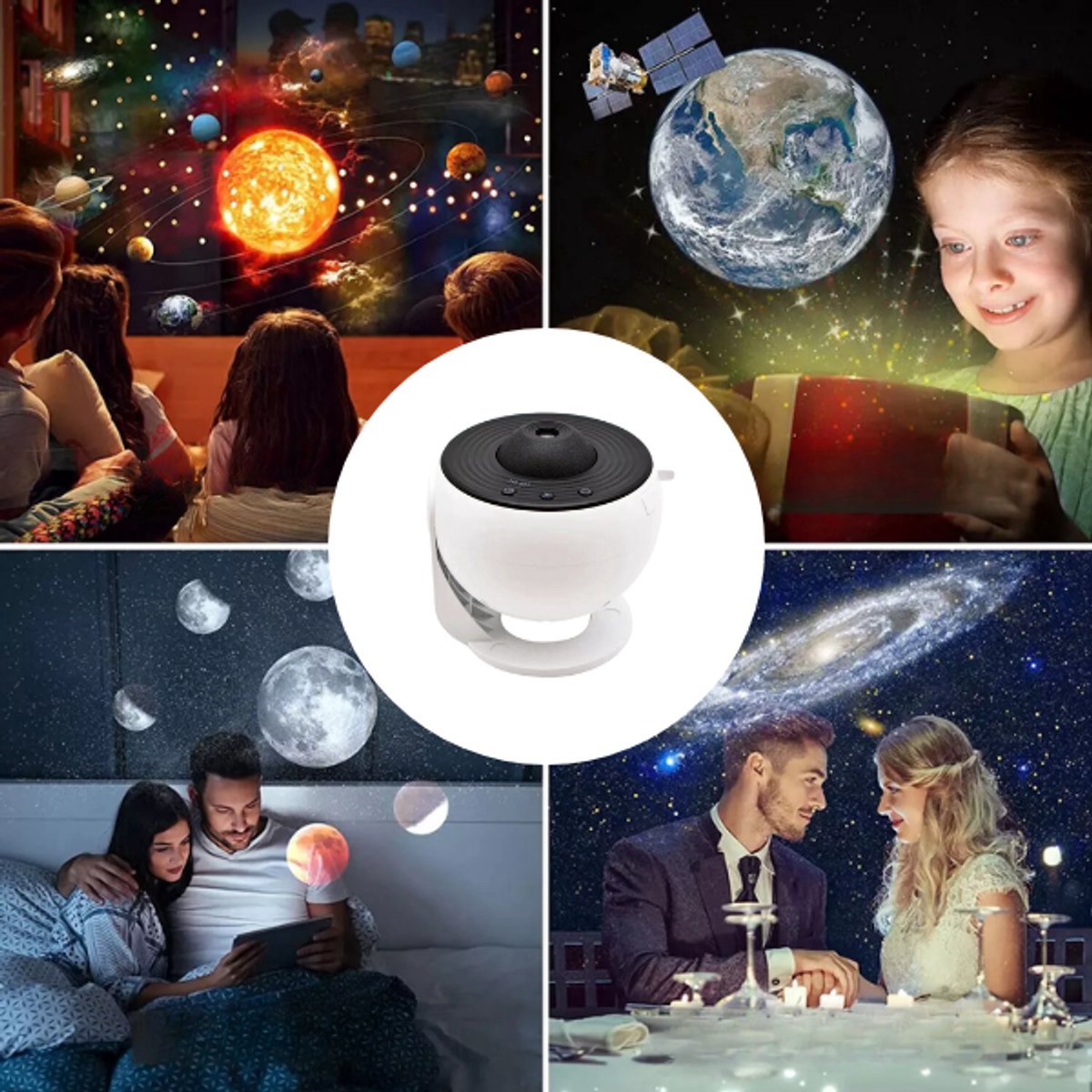 Galaxy Projector - Premium 13-in-1 Projectorlamp - Sterren projector - Sterrenprojector Planetarium - Sterrenhemel - Nachtlampje - Sterrenhemel Projector - Sterrenlamp - Galaxy Lamp - Heelal - Universum - Mobstore – foto 8