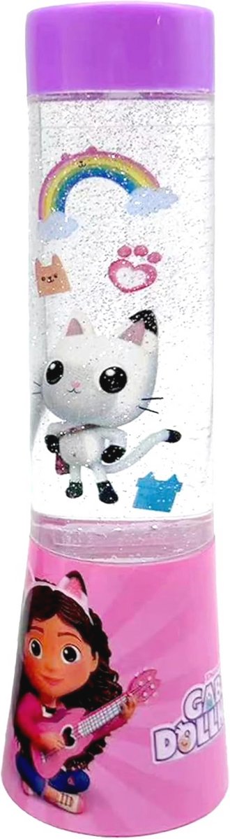 LED Glitterlamp voor Kinderen - Schudlamp met Kleurverandering - 4.5x4.5x15cm — afbeelding 5