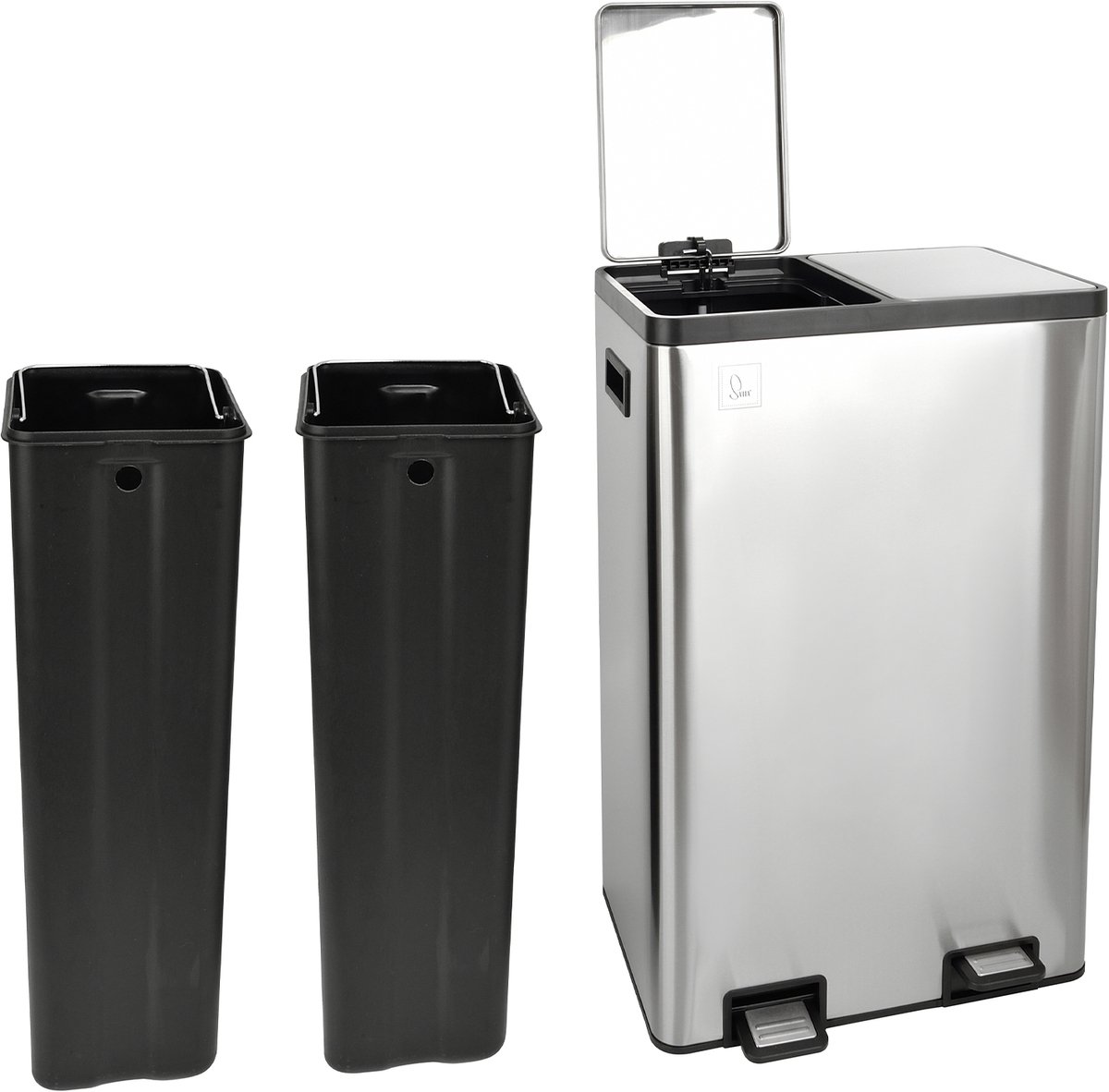 SVITA TMH2X30 Afvalbak 60L - Afvalscheidingssysteem 2 Compartimenten 2x30L Soft Close