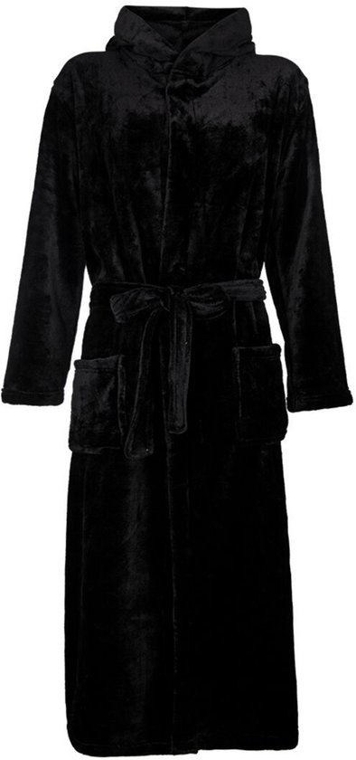 Badjas met capuchon - badjas plus size - grote maten badjassen van fleece - badjas dames - badjas heren - maat 3Xl/4XL