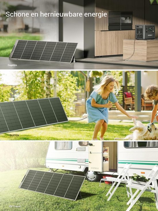 AFERIY Zonnepaneel Opvouwbaar 400W - ETFE Materiaal - IP65 Waterdicht - 26V - USB - Zonnepanelen voor buiten - voor Smartphone Camping van Merkloos — afbeelding 3