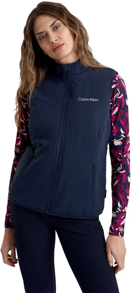 Calvin Klein Golf Faye Full Zip Vest Blauw S Vrouw