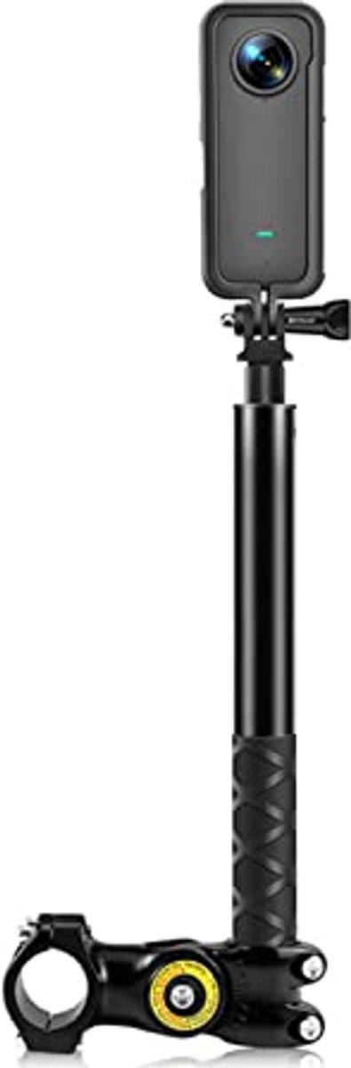 Cameraklemhouder, camera-selfiestick voor één actiecamera, fiets- en motorstuurcamerabevestigingsbeugel
