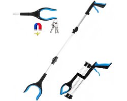 Grabber, opvouwbare grijper voor senioren, 109 cm lang, universele grijper, 360° draaibaar, 1-delig, lichtgewicht en duurzaam, afvalgrijper, aluminiumlegering