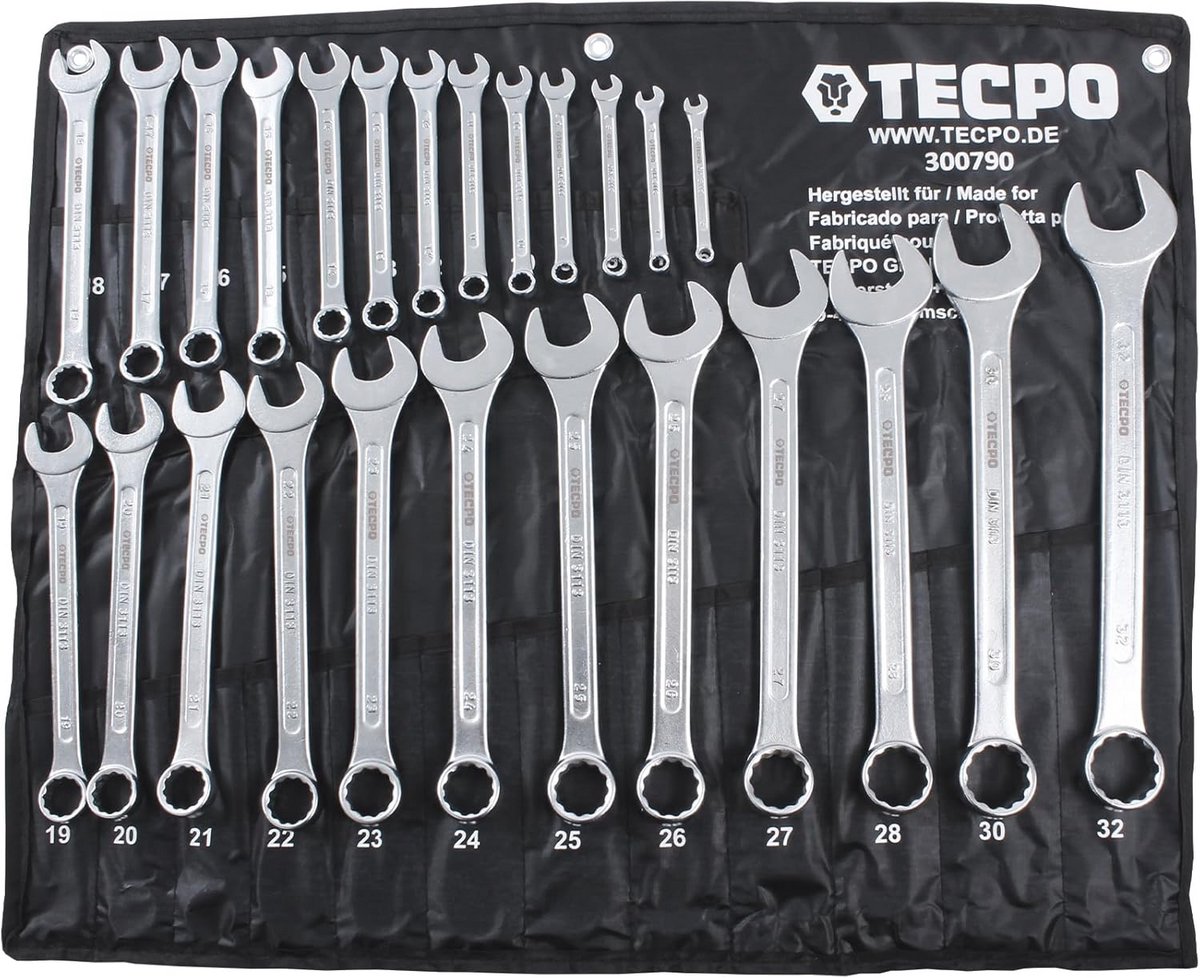 Ringsleutelset 25-delig - Gereedschapssleutelset 6-32 mm