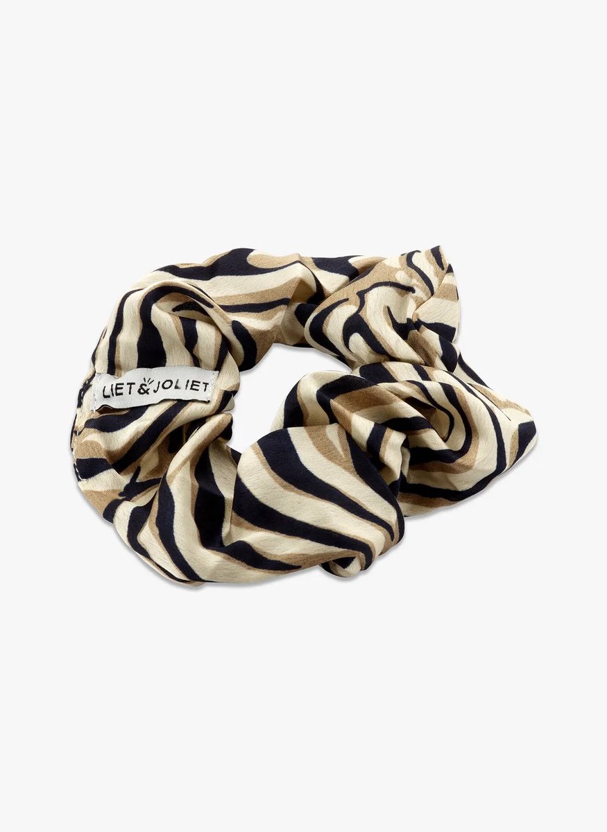 Scrunchie satin Wild beige